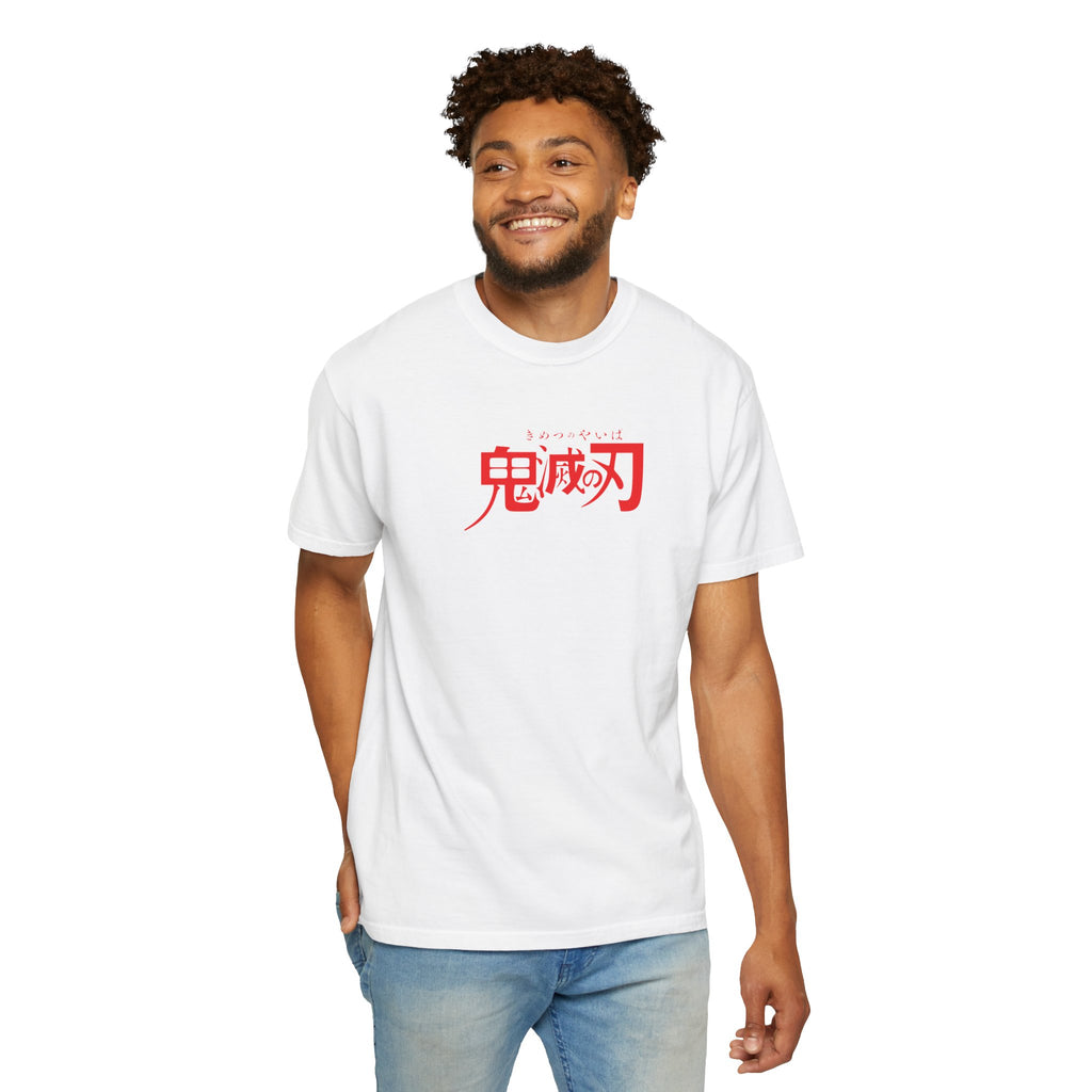Anime Characters Graphic T-Shirt — Demon Slayer Panel Back Print