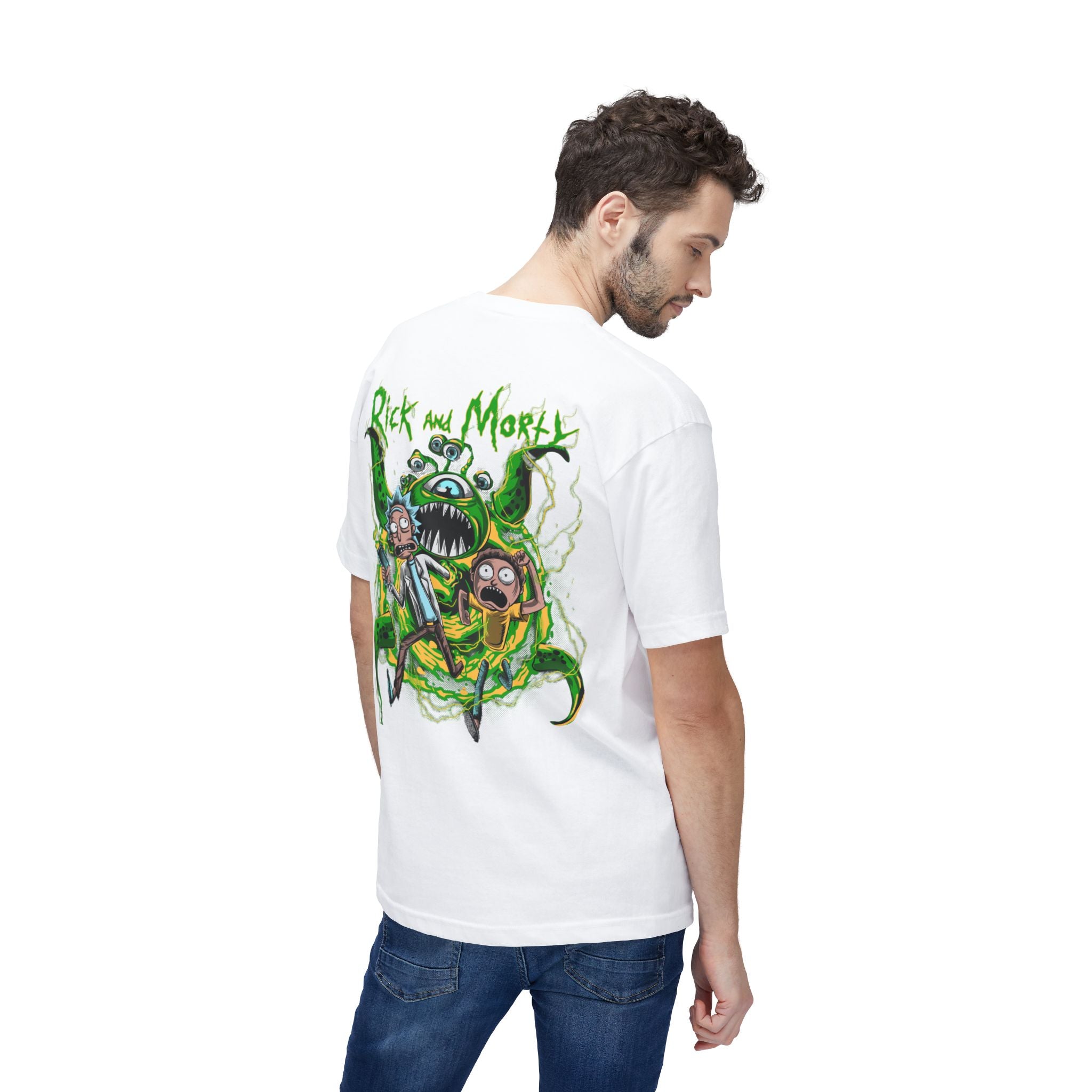 Rick and Morty Graphic T-Shirt — Portal Monster Back Print