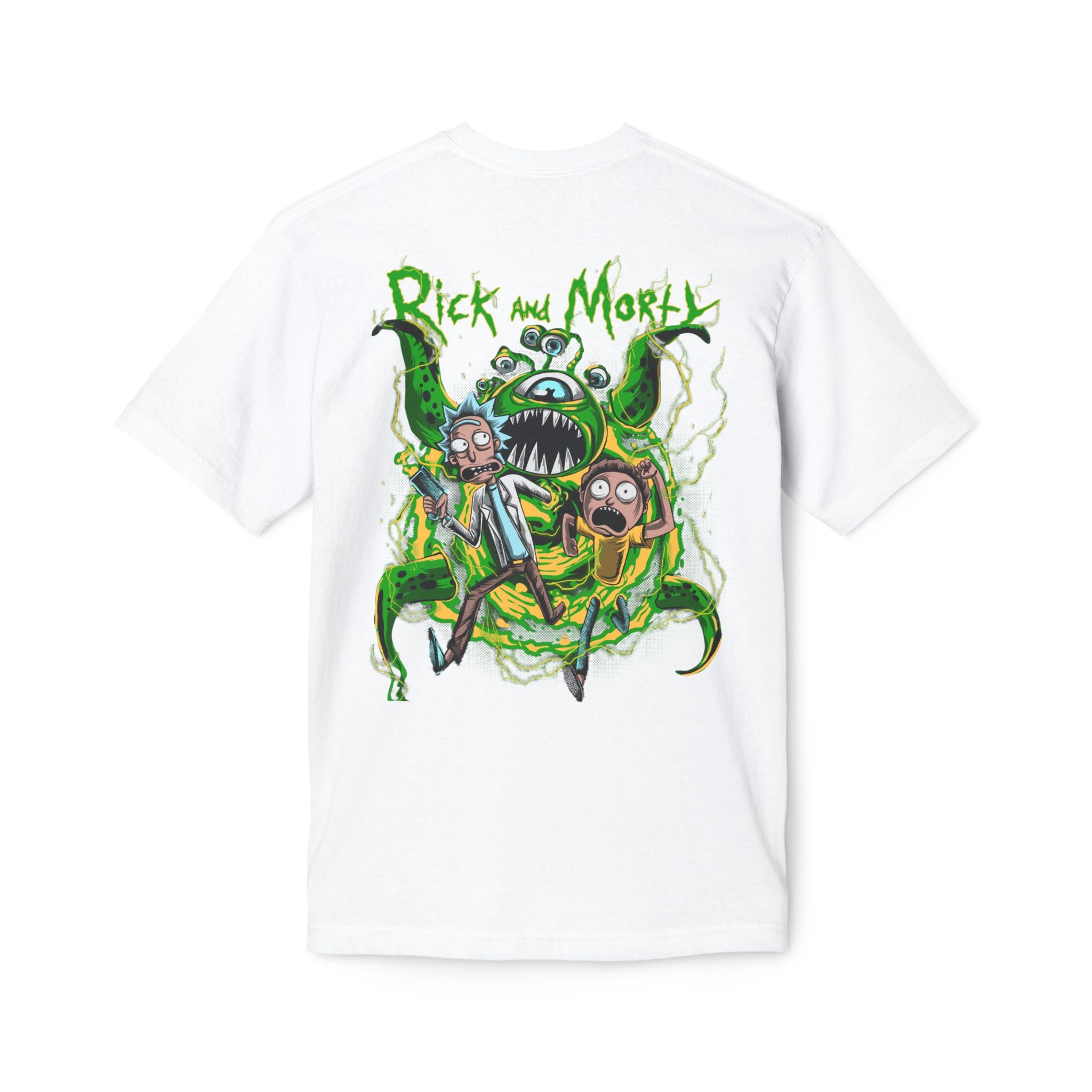 Rick and Morty Graphic T-Shirt — Portal Monster Back Print