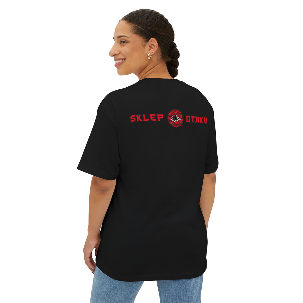 Otaku Anime Graphic Tee — Vintage Cyber Duel Oversized Boxy T-Shirt