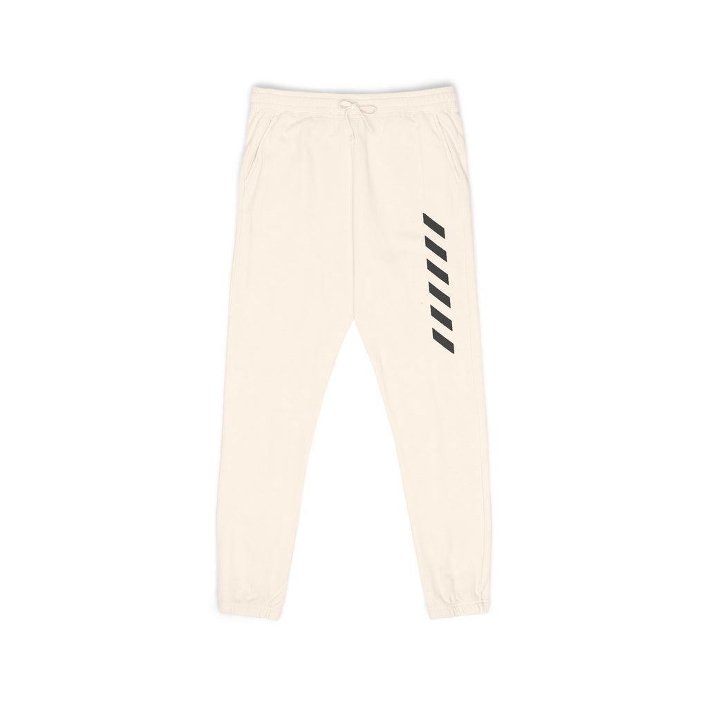 Garment-Dyed Fleece Sweatpants — Minimal Stripe Joggers