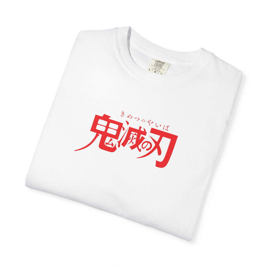 Anime Characters Graphic T-Shirt — Demon Slayer Panel Back Print