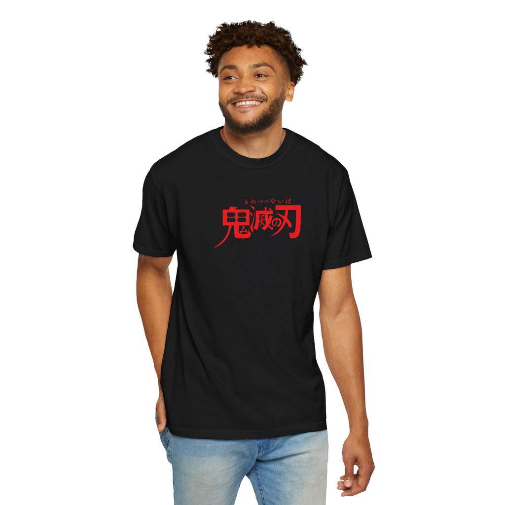 Anime Characters Graphic T-Shirt — Demon Slayer Panel Back Print