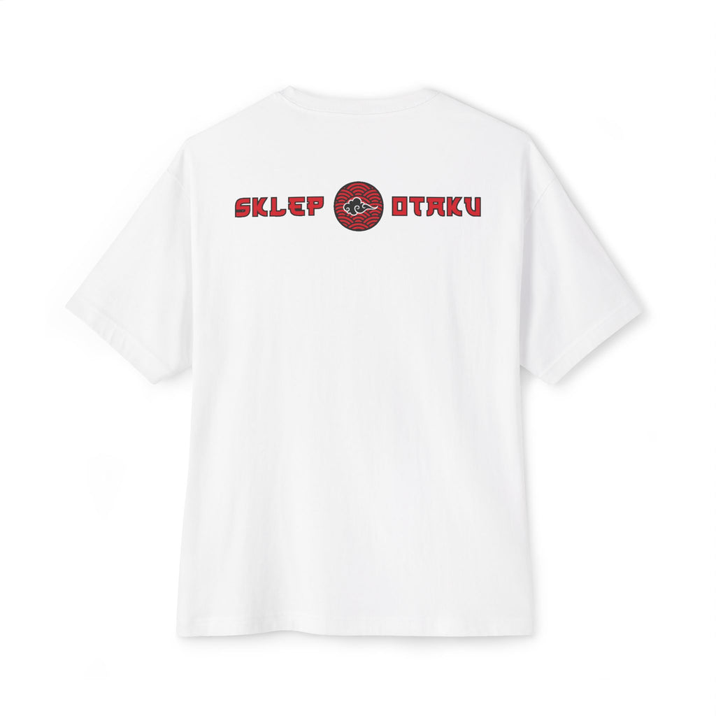 Otaku Anime Graphic Tee — Vintage Cyber Duel Oversized Boxy T-Shirt