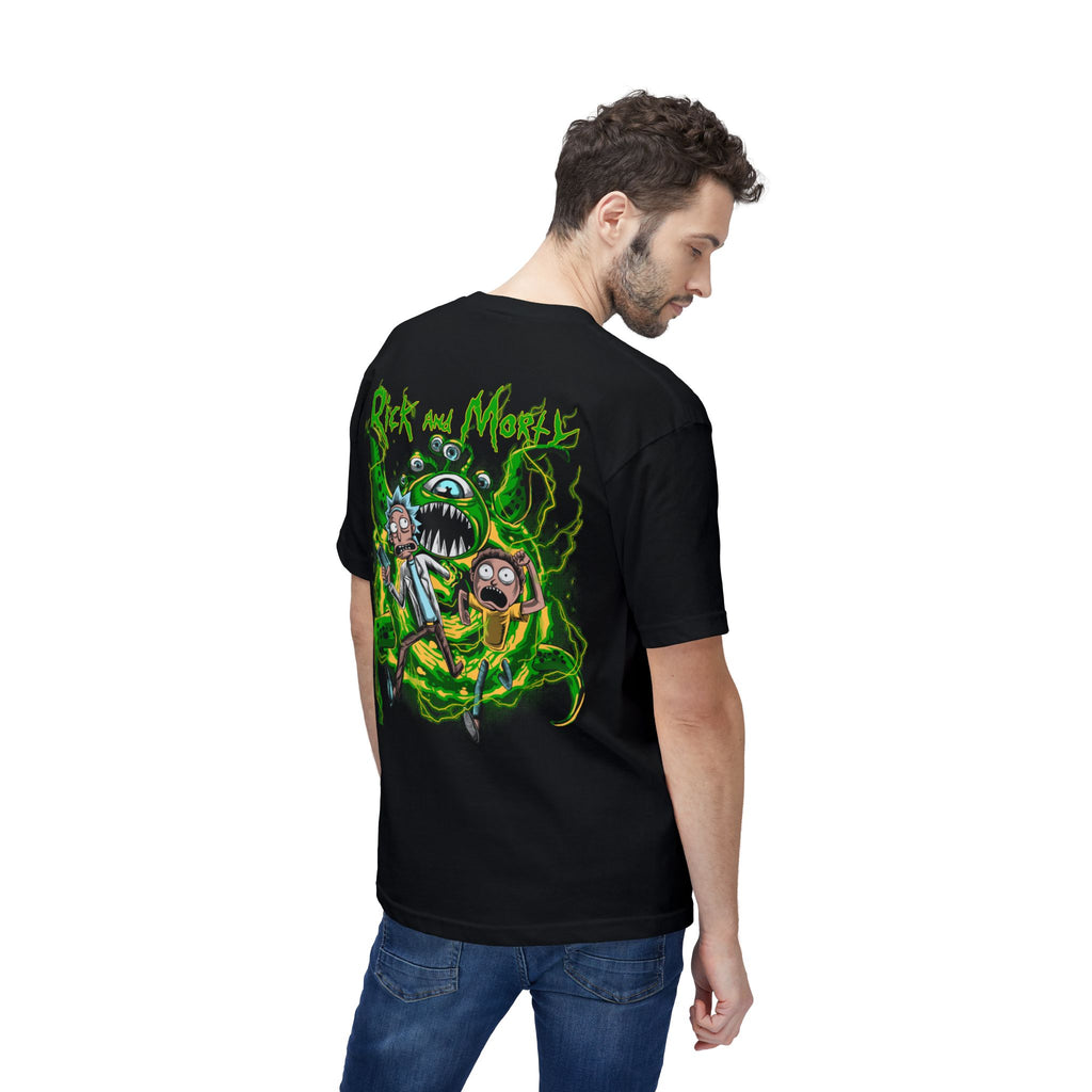 Rick and Morty Graphic T-Shirt — Portal Monster Back Print